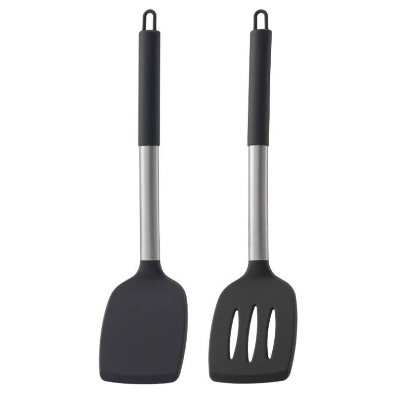 

2Pcs Silicone Spatula Set Heat Resistant Nonstick Steak Spatula Kitchen Cooking Utensils Cookware Cooking Tool Set Spatula Kit