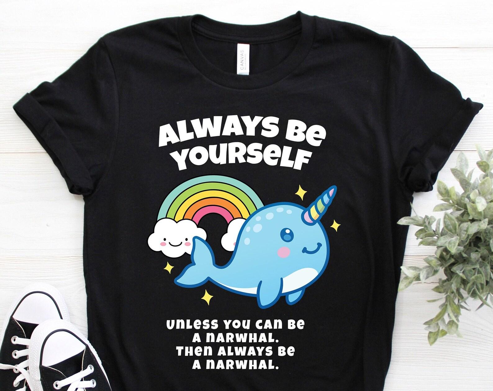 Narwhal T-Shirt, Narwhal Gift, Narwhal TShirt, Unicorn Tee, Whale, Cute Narwhal, Narwhal Lover, Kids Girls Birthday Party, Save The Narwhals 110