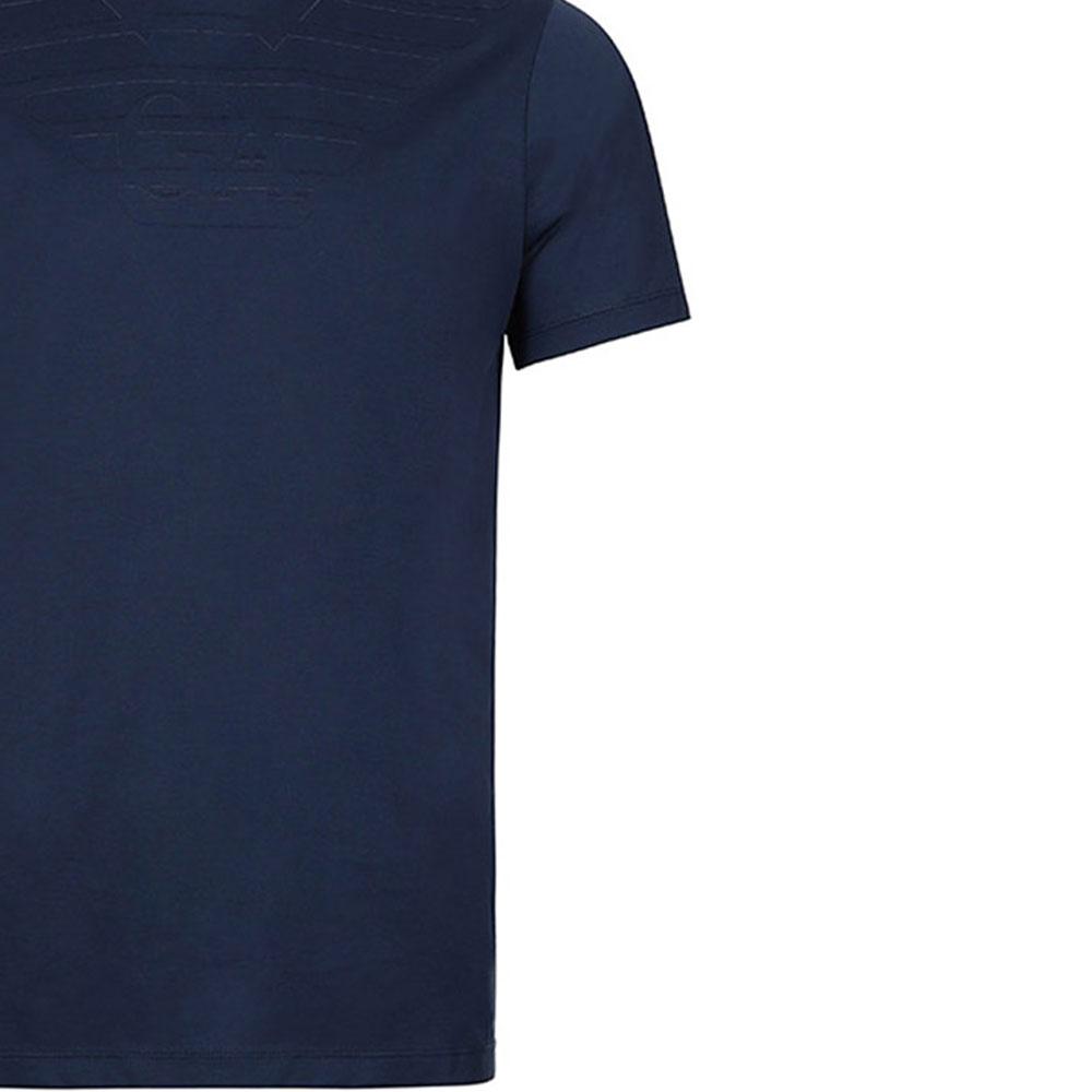 Emporio Armani Short Sleeve Crew Neck T-Shirt Men tops Dark-Blue 3Z1TM1-1JQSZ-F902