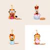 Garfield Cactus Cat Dessert Macaron Odie Potted Plush Keychain Exquisite Gift