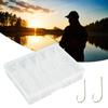 Long Shank Fishing Hooks Silver Baitholder Hooks Sharp Needle Point Terminal Tackle Kit for Bass Catfish Freshwater Fishing