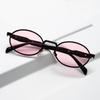 1/2pcs New Small Frame Metal Oval Sunglasses For Women And Men, High-End Retro Steampunk Sun Glasses