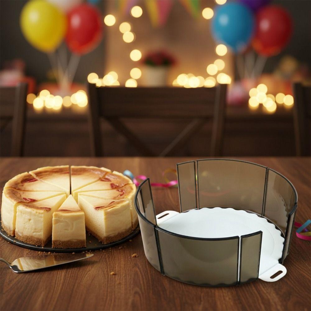 Household 6/8 Grids Equal Portion Cake Cutter Professional Round Cake Divider Plastic Uniform Cake Slicer Party