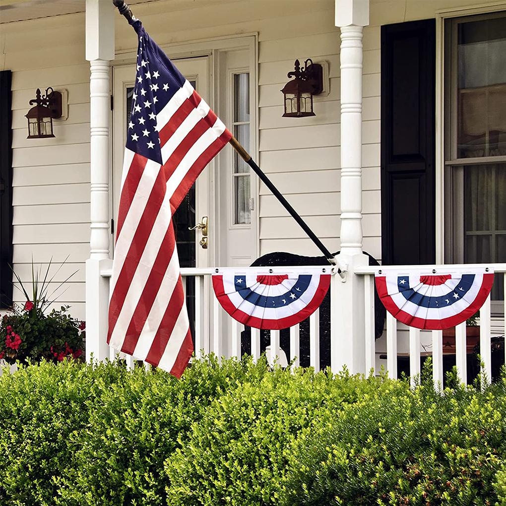 American Pleated Fan Flag, American US Bunting Flag Patriotic Stars