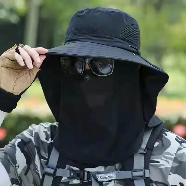 Adjustable Outdoor Fishing Hat Sunscreen Protection Breathable Sunshade Foldable Men Women Hiking Camping Casual Fishing Cap