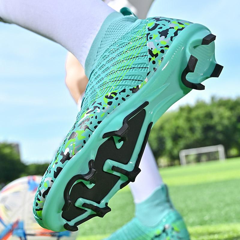 34-45unisex Football Shoes Large PVC Football Shoes Men's Training Special Children's Long Nails AG Children Game Training Football Shoes