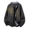 Loose Stand-up Collar Fake Two-piece Sweater Men's Sweater Men's Cardigan Men's Coat Men's Sweater