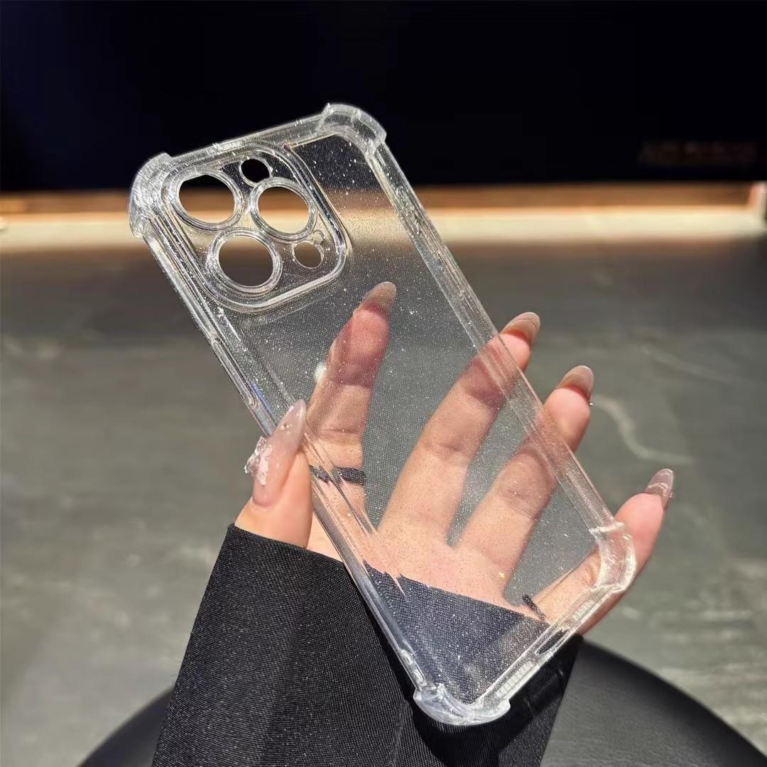 

Ударопрочный чехол-бампер для телефона с блестками для iPhone 16E 16 E 15 Pro Max 14 Plus 13 12 11 X Xs Xr Se 2022 2020 7 8 16Pro милые аксессуары для женщин и девочек For iPhone 7 Plus чистый