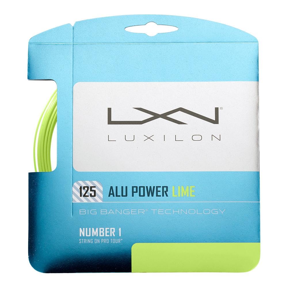 Luxilon ALU POWER 125 LIMEGREEN Tennis String, Single String, Lime Green, WRZ990240