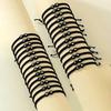 Trendy Black 26 Letter Braided Bracelet Handmade Adjustable Rope Woven Wristband Wrist Jewelry Accessories Couple Gift
