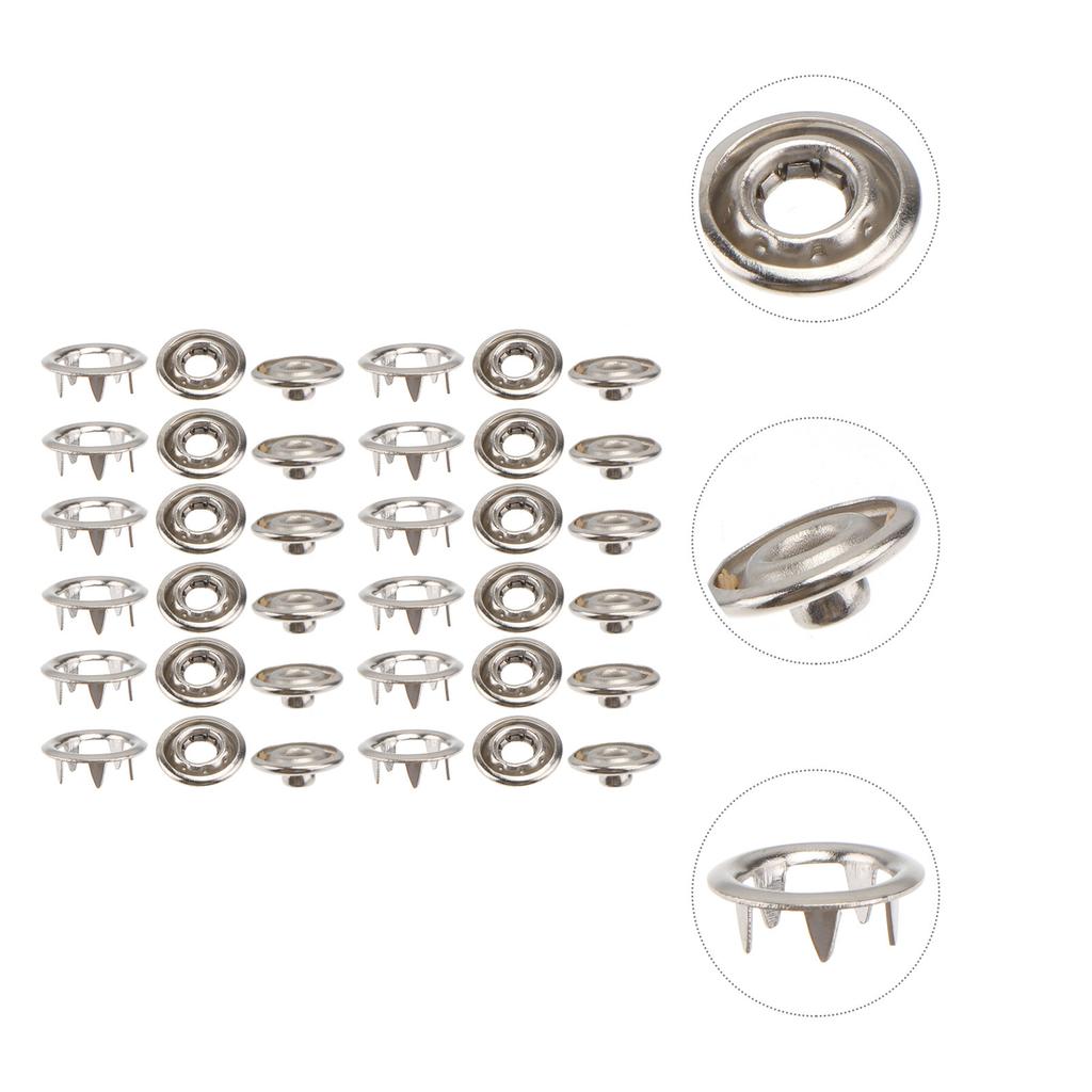 100 Stück 11mm Druckknöpfe Schnallen Zackenknöpfe für dünne Stoffe Heimreparatur Grenzüberschreitender Verkauf Bastelklammern Bandana Lätzchen