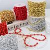 10M/Roll Hanging Christmas Bead Chain Artificial Reflective Beads String  for Home Room