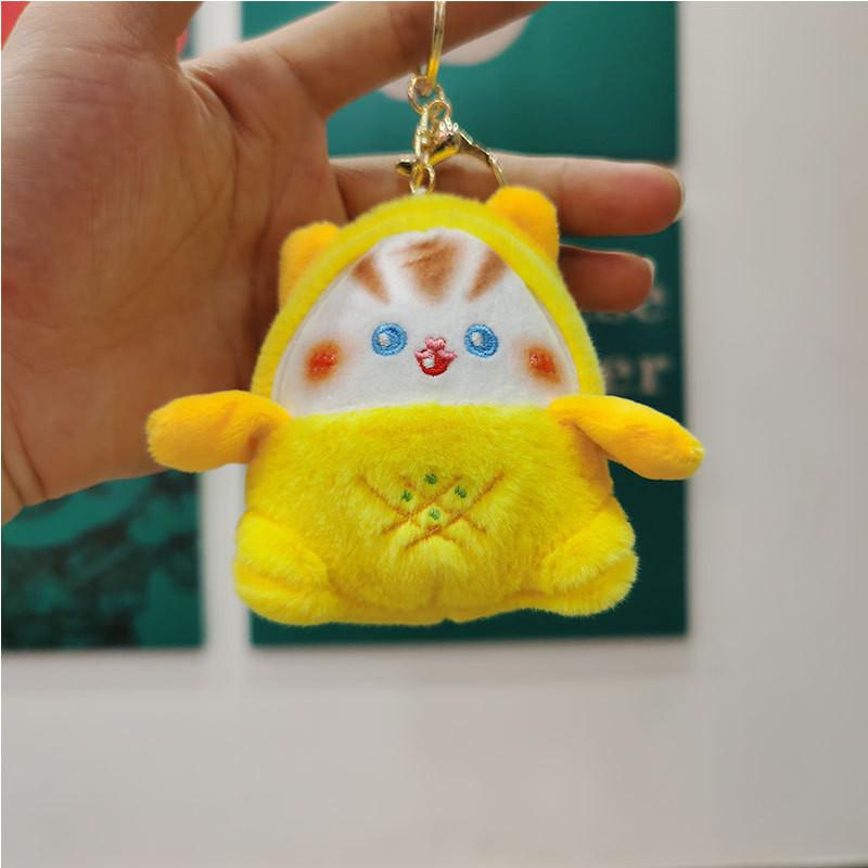 Adorable Cat Keychain Plush Doll Soft Fabric Toy Wholesale Perfect Gift