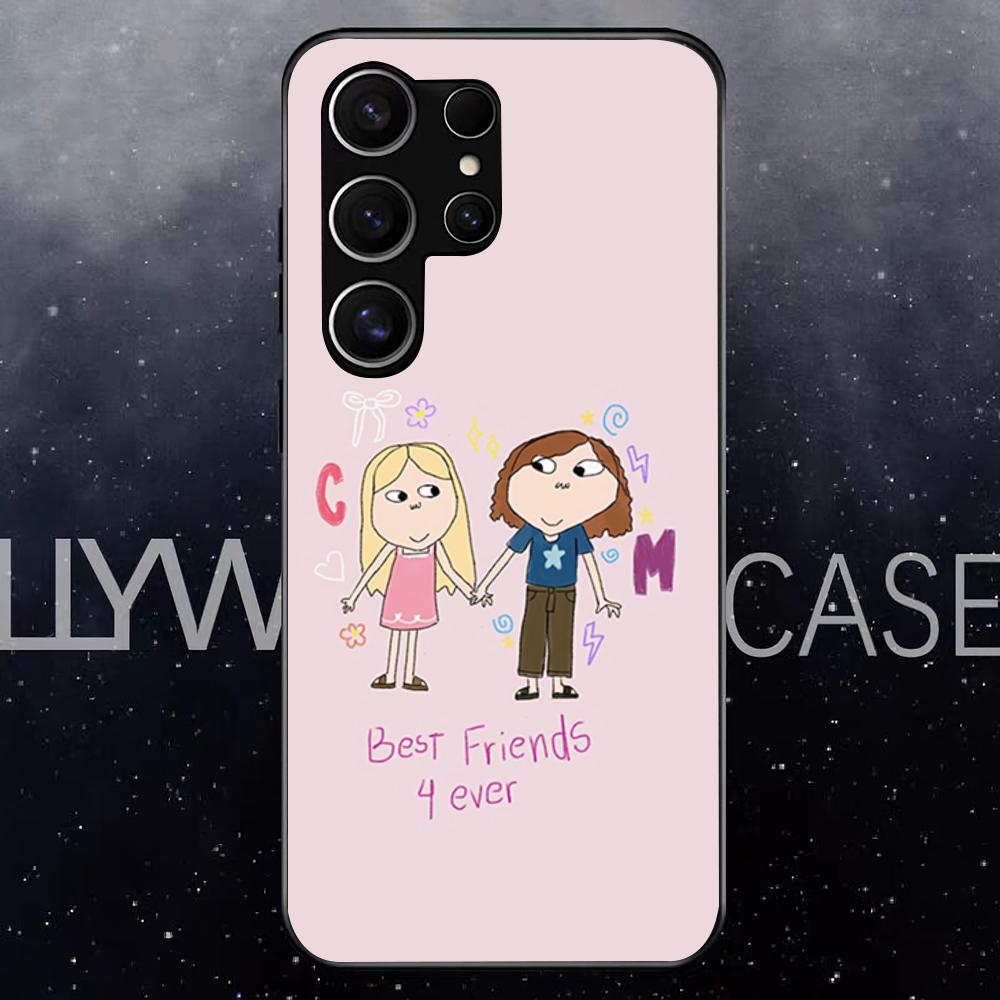 CHARLIE AND L-LOLA-A Phone Case For Samsung S25 Edge Ultra S23 S22 S21 S20 Ultra Plus S24 Fe A54 A53 A25 Glass Cover