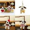 Cute Animal Plush Keychain Charming Cartoon Dog Toy For Kids And Girls Presents
