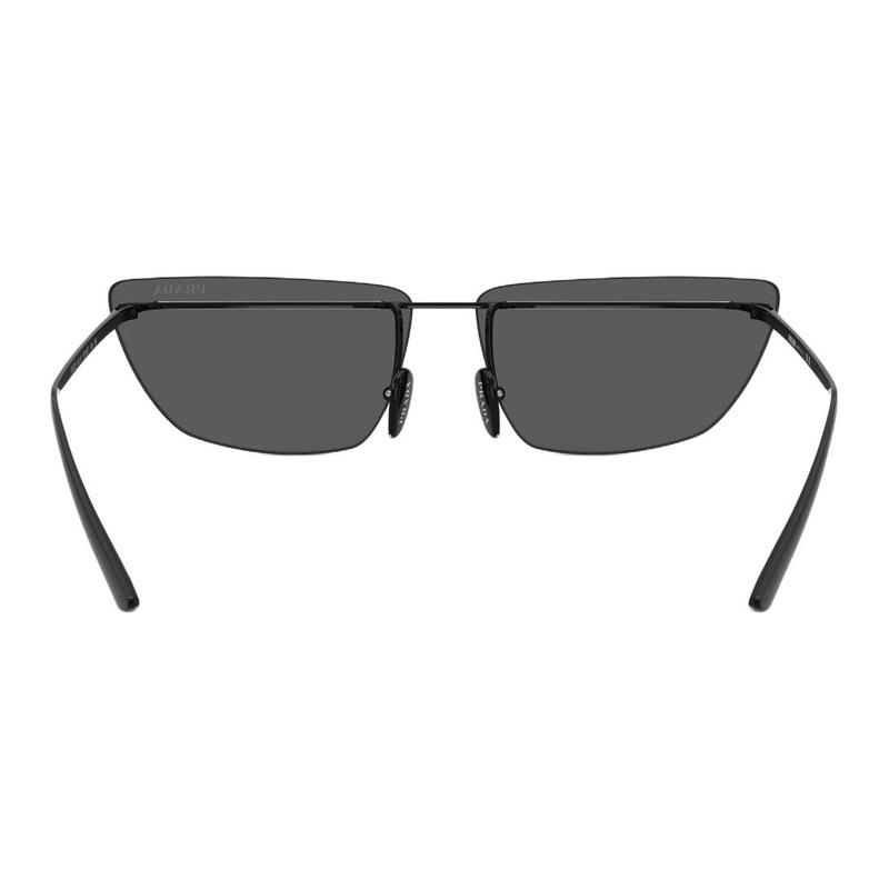 Prada Brand Letter Logo Metal Butterfly Sunglasses Women's Black