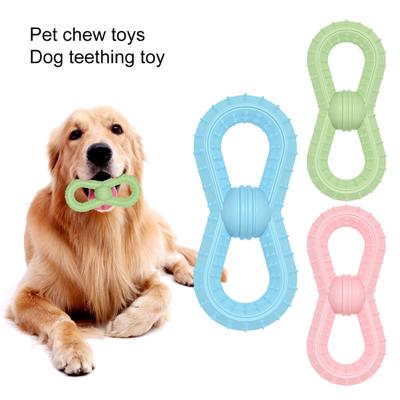 Dog Teething Toy Fashion Color Matching Easy To Clean Bump Point Wear Resistant Portable