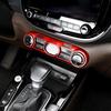 Red Carbon Fiber Interior Air Conditional Adjustment Cover Switch Button Trim Frame Cover For KIA Soul -2025  LHD