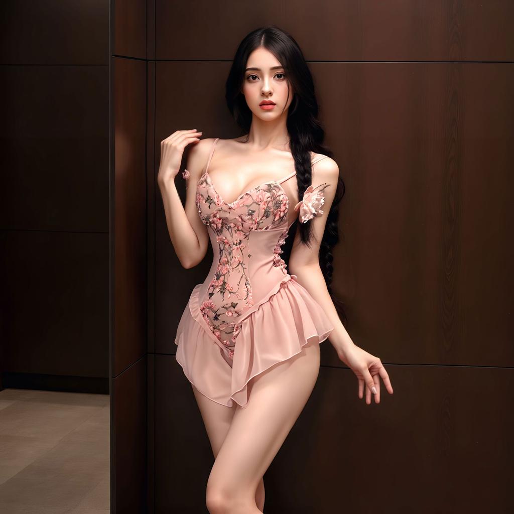 Sexy Underwear Elegant Suspenders Embroidery Want To Tie Slim Fit Gathering Floral Mesh Straps Tights Onesie
