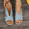 Women's Sandals Summer Retro Shoes Platform Wedge Soft Women's Slippers Casual Comfortable Sandals Outdoor Roman Women's Shoes