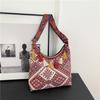 Embroidery Tassels Style Large Shoulder Bags Capacity Single Girl Shoulder Bag