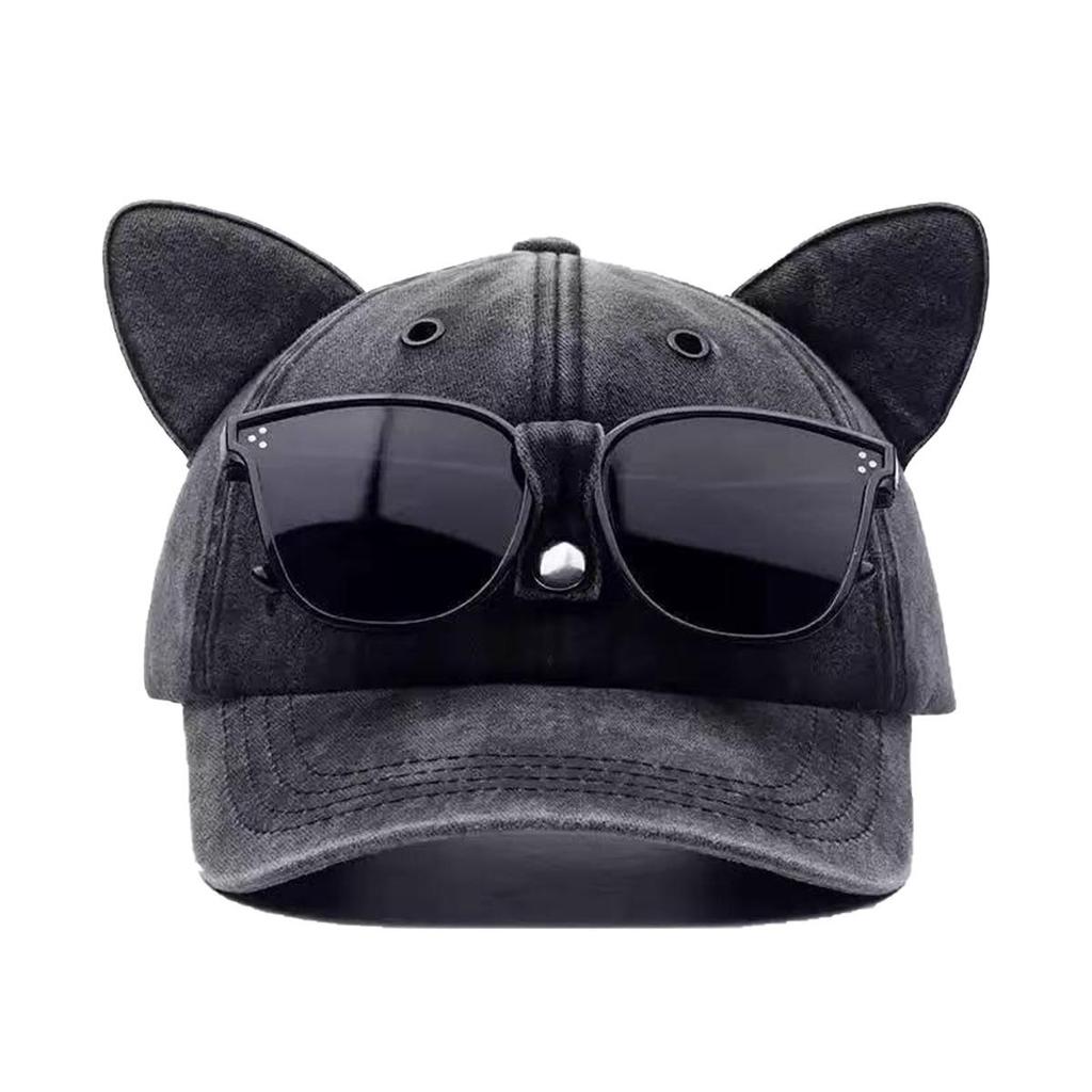Personalized Fashion Baseball Cap with Cute Cat Ears - Versatile Summer Sun Hat