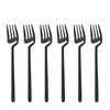 6Pcs/set Dinnerware Silverware Set Cutlery Set Fork Stainless Steel Flatware Outdoor Office Kitchen Home Tableware Set
