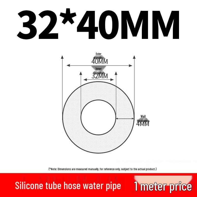 Translucent Silicone Rubber Hose, High-Temperature Resistant, Industrial-Grade Elastic Heat Conducting Tube, 4 or 6 Points.
