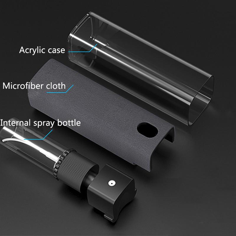 2 In 1 Phone Screen Cleaner Spray Portable Tablet Phone Touch Screen Cleaner Microfiber Cloth Set Glass Mini Cleaning Artifact