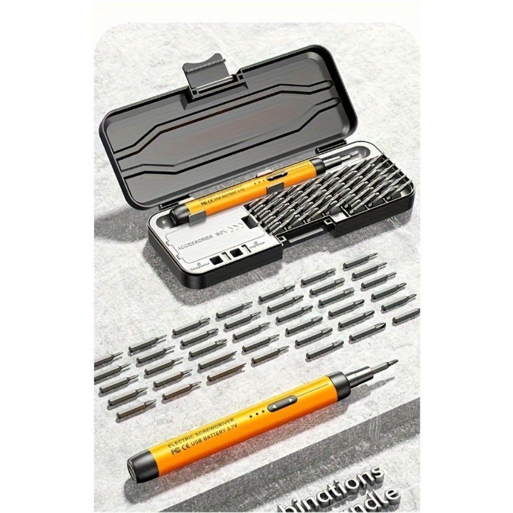 46-in-1 Rechargeable Electric Screwdriver Set with High Torque, Quiet & Portable for Home & Workshop Use