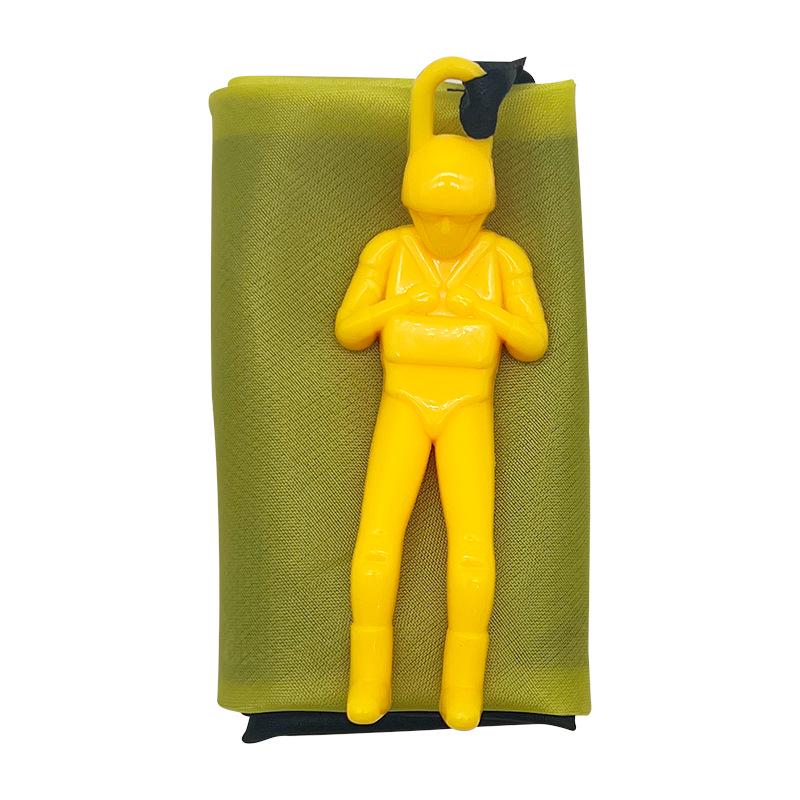 Children's Hand-Thrown Parachute Soldier Toy with Customizable Patterns