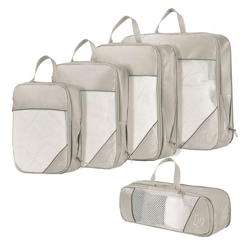 Five-Piece Travel Storage & Compression Bag Set for Clothes