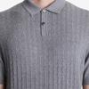 K-Boxing Men's 100% Merino Wool Knitted Polo Shirt