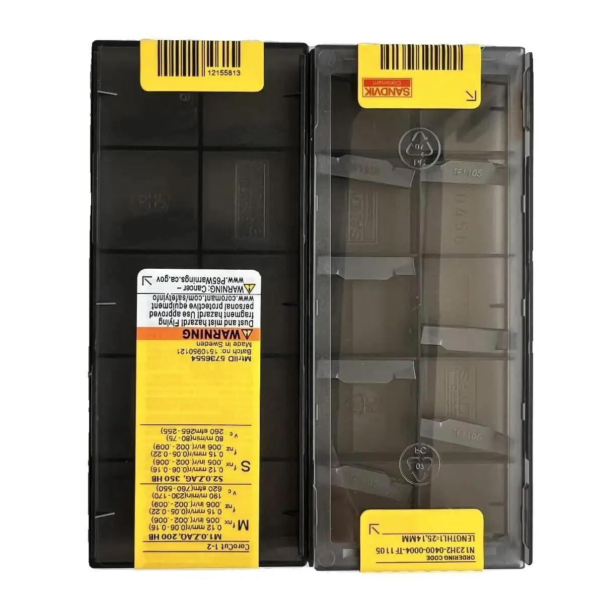 

Original Sandvik / N123H2-0400-0004-TF 1105 /Carbide CNC Blade 10 PCS