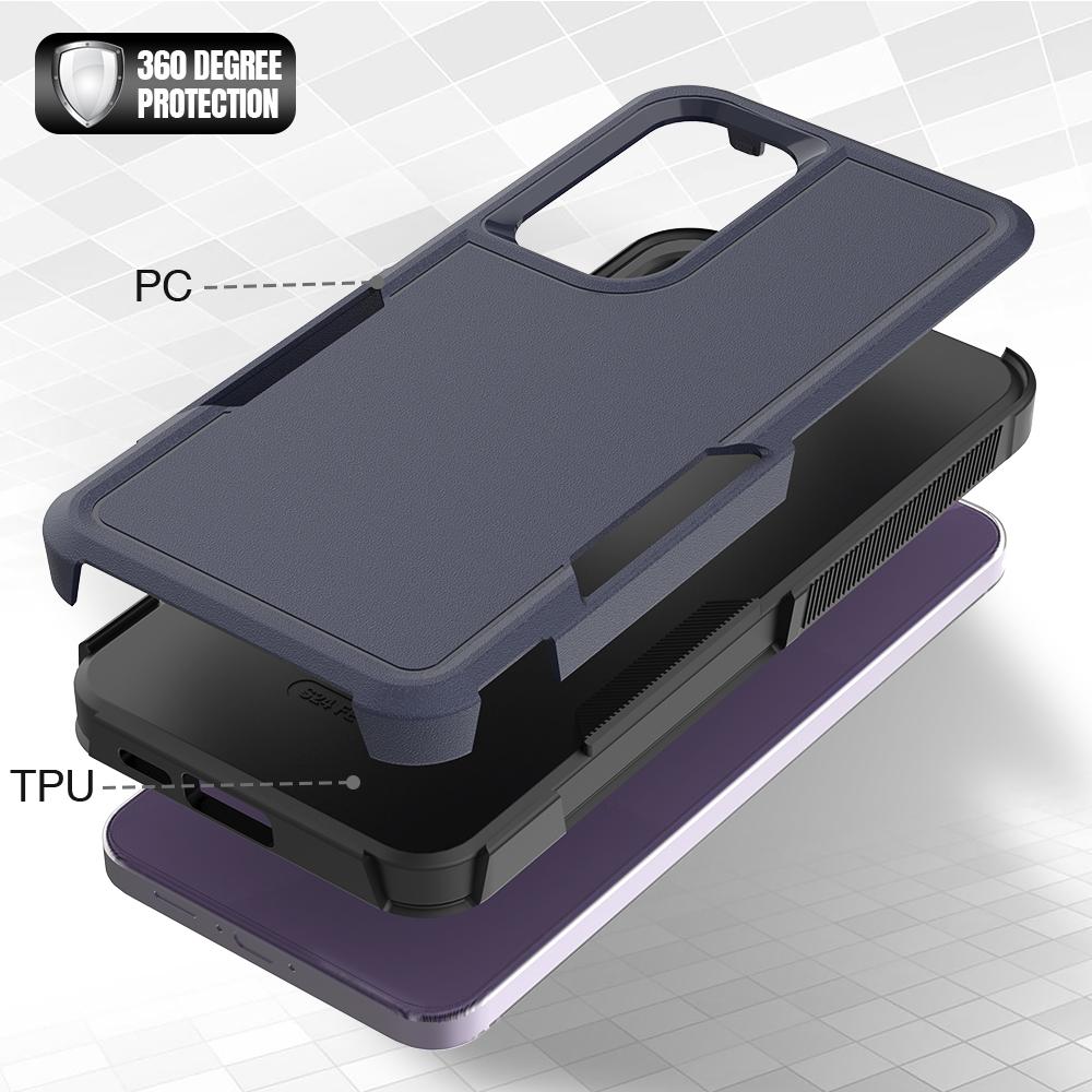 For Samsung Galaxy S24 FE Case 2-in-1 PC+TPU Shockproof Phone Cover