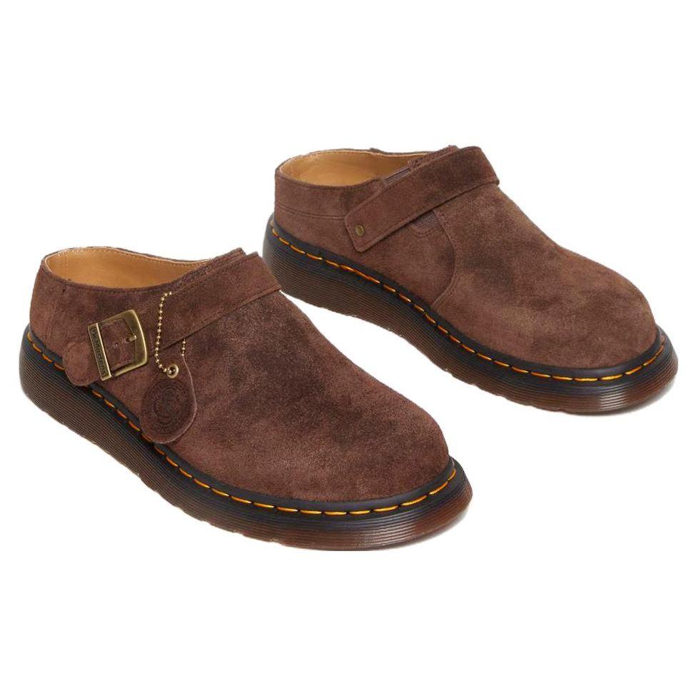 Dr. Martens Isham Suede Shoe Dark Brown Unisex Sneakers 30619201