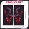 1Pair Car Center Pillar Stickers, Anti-Scratch Vinyl B-Pillar Protectors, HD Printed Smoke Pattern Symmetrical PET Waterproof Decals, Auto Center