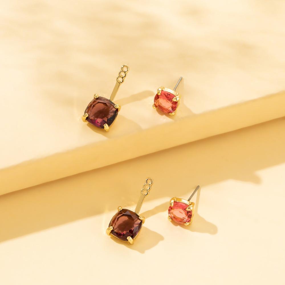 Studded Luxurious Zircon Earrings For Women Exquisite Holiday Idea Gift
