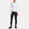 Under Armour Printed Fitted Training Sweatshirt Crew Neck Long Sleeve T-Shirt Women Tops White 1366979-100