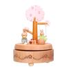Music Box Beech Wood Cute Rabbit Music Box Toy Present for Christmas Birthday Wedding