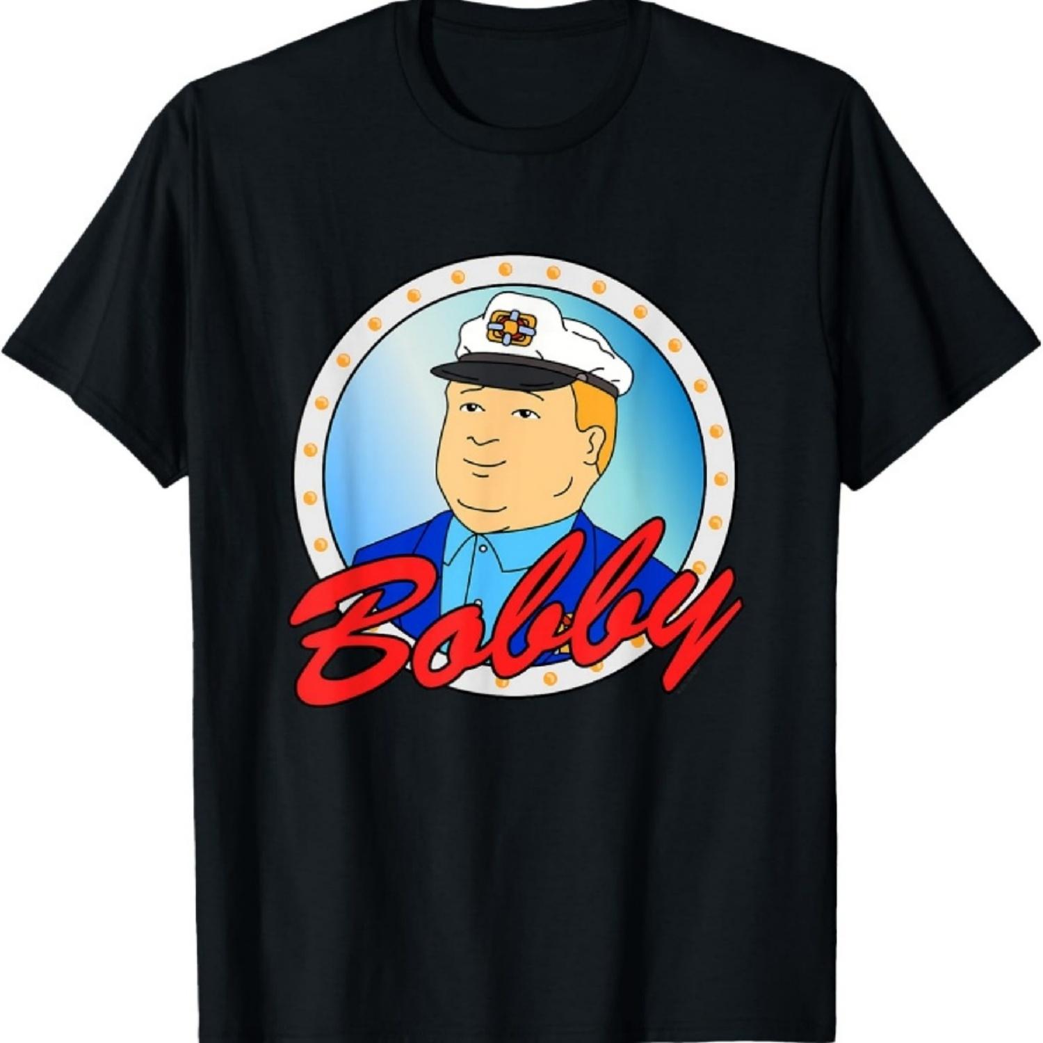 King of the Hill Sailor Bobby Hill Cartoon T-Shirt XXXXXL чёрный
