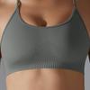 Seamless Knitted Yoga Bra, Fast Drying Tight Fitness Running Clothes, Strap Cross Back Yoga Clothes