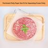 200Pcs Disposable Parchment Papers Non Stick Wax Paper Sheets Hamburger Patty Paper  Cookies