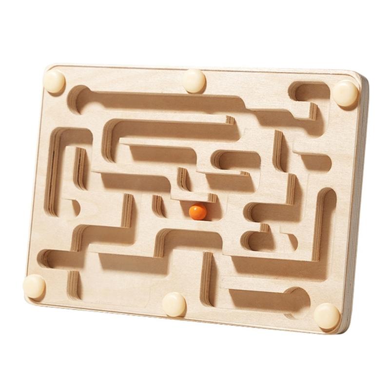 

Wooden Marble Maze Puzzle Toy For Children Party Game Enhances Problem Solving Ability and Fine Motor Skill Exercise 1