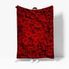 Rose Flower Print Blanket Throw Blankets Super Soft Family Car and Sofa Blanket On The Bed Throws Summer Office Queen Size Quilt