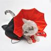 Stand-Collar Halloween Pet Cape Adjustable Dogs Wizard Outfit Cool Pet Cosplay Costume  Puppy