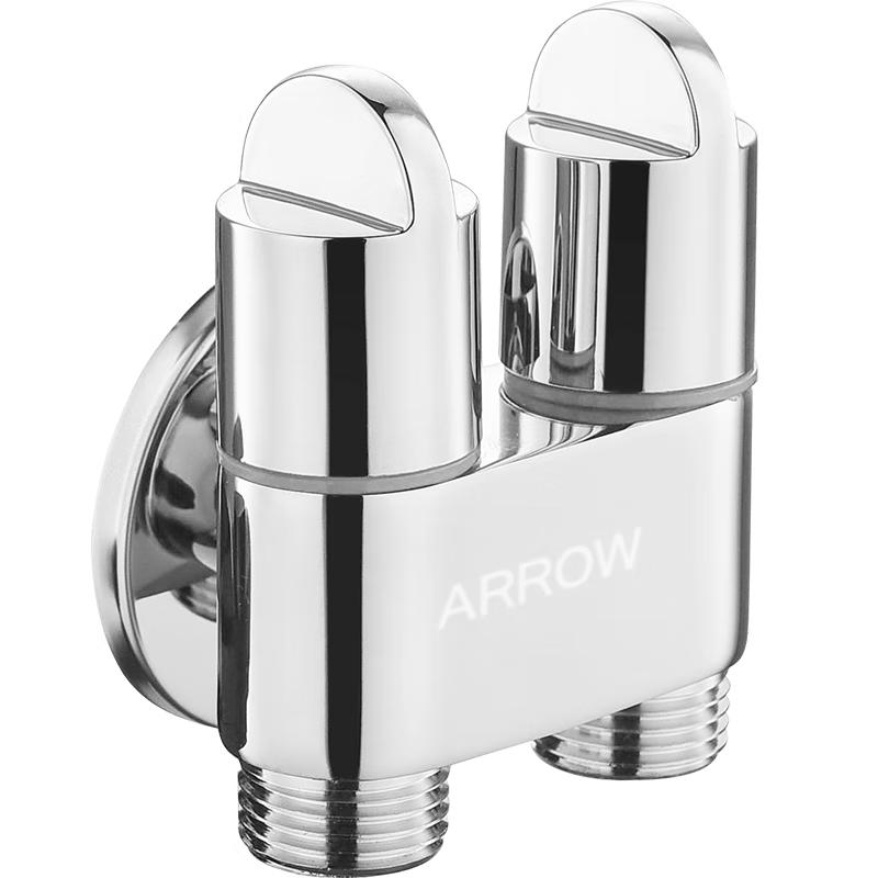 ARROW Brass 1-In-2-Out Dual Control Angle Stop Valve