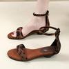 Fashion Heeled Sandals Women Leopard Chunky Shoes Fashion Designer New 2025 Summer Slippers Trend Casual Walking Zapatillas De Mujer