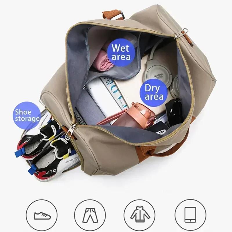 Yoga Bag Dry And Wet Separation Gym Bag Men And Women Ieisure Sports Handbag Travel Backpack Swimming Package Luggage Bag