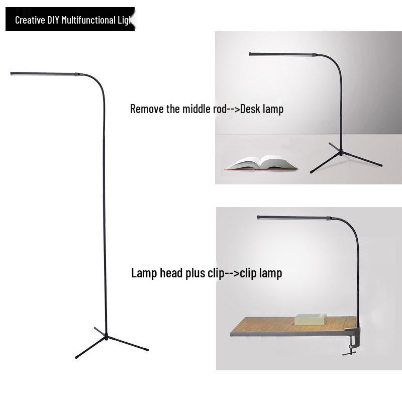 7303 LED Floor & Table Lamp: Modern Minimalist Bedside Lighting, Compact Design